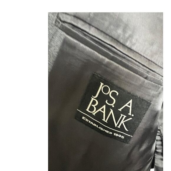Jos. A. Bank Gray Wool Blazer Sport Coat 46 long Preppy Career Twee - Picture 8 of 11